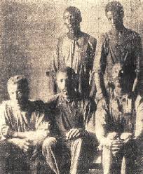 newspaper image of lynching victims