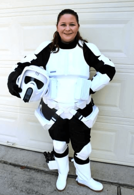 Liz Barraza in costume