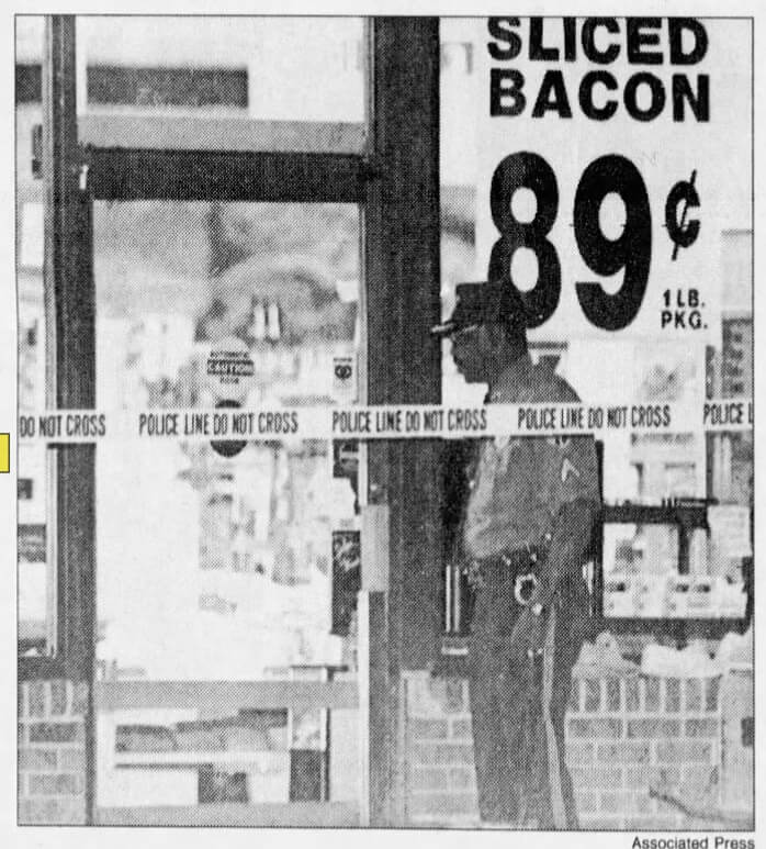 Outside the Be-Lo Grocery